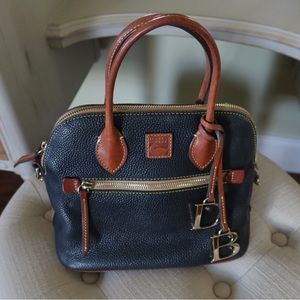 Vintage Dooney & Burke bowling bag w/ charms